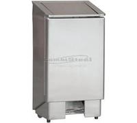Poubelle de Cuisine à Pédale 90 Litres - Combisteel - - Inox90 394x365x910mm G