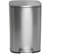 Kitchen Move Poubelle de cuisine à pédale Admiral – Inox brossé 50 L, seau et fermeture douce