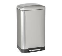 Kitchen Move Poubelle de cuisine à pédale Greenwich 40 L Acier inoxydable avec seau