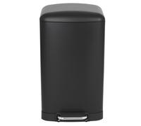 Kitchen Move Poubelle de cuisine Greenwich à pédale 40 L Noir mat