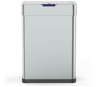 Poubelle de cuisine automatique 60L DAYTONA - Acier inox avec cerclage - KITCHEN MOVE