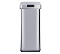 Poubelle de cuisine automatique design 50L PARKSIDE en acier INOX avec cerclage