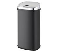 Kitchen Move Poubelle automatique LARGO – inox 42 L avec cerclage – noir