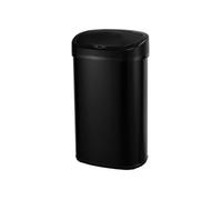 KITCHEN MOVE Poubelle de cuisine automatique 68L MAJESTIC grande capacité Noir mat en acier INOX avec cerclage