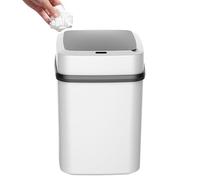 Poubelle de cuisine automatique Seau à capteur infrarouge 13 l avec couvercle à fermeture douce, système de déchets intelligent | Poubelle hygiénique pour salle de bain chambre ou WC pour les ménages