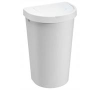 Poubelle de cuisine avec 2 couvercles basculant 45 litres