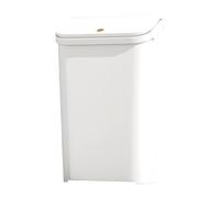 Poubelle de cuisine avec couvercle, poubelle en plastique de 5,2 gallons avec couvercle de type presse et anneau de pression intégré pour la maison, la salle de bain, le bureau et le garage (gris