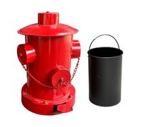 Poubelle De Cuisine - Bac Grande Capacité En Forme De Bouche D'Incendie Avec Pédale | Corbeille À Déchets Cuisine, Pour Extérieur Voiture Bureau Maison Chambre Salle Bains, Commodité Sans Contact