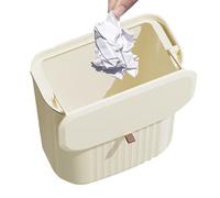 Poubelle de cuisine | Boîte de rangement murale avec couvercle | Grande bouche multifonctionnelle haute résistance avec adhésif arrière pour ingrédients C