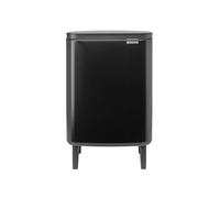 Poubelle de Cuisine - Brabantia - 227226 - Fermeture Silencieuse - Seau Amovible - Noir Mat