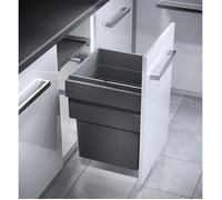 Poubelle de cuisine coulissante encastrable 55L Hailo Cargo Synchro