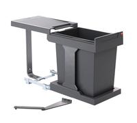 HAILO Poubelle de cuisine coulissante encastrable sous évier 20L Solo Automatique