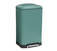 5five Poubelle de cuisine Ariane 30L vert – Seau amovible, fermeture silencieuse