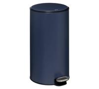 Poubelle de cuisine 30 l à pédale ronde Delta métallique coloris bleu pétrole Ø31,5 x H.62 cm ,5Five