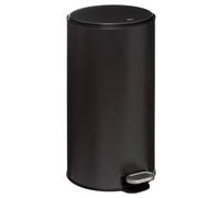 Poubelle métal 30L ""Delta"" gris charbon - 5 five simply smart
