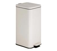 5five - poubelle nova avec pedale 30l beige 35x27x58 cm