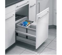 Poubelle de cuisine encastrable pour meuble coulissant 30L Hailo Separato K 450