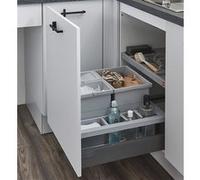 Poubelle de cuisine encastrable pour meuble coulissant 34L Separato K 500