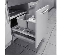Poubelle de cuisine encastrable pour meuble coulissant 34L Hailo Separato K 600