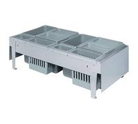 Poubelle de cuisine encastrable pour tiroir coulissant 60L AS XXL 900