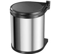 Hailo Poubelle Compact-Box Taille M 15 L Acier Inoxydable 3555-101 415439