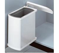 Poubelle de cuisine encastrable sous évier 2 bacs 16L Hailo AS Duo - Blanc