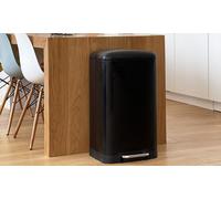 Poubelle de cuisine Greenwich à pédale : 40 litres / Noir mat