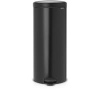 Brabantia Poubelle à Pédale Newicon avec Seau en Plastique, 30L - Noir Mat
