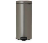 Poubelle manuelle BRABANTIA à pédale NewIcon 30L Platinium