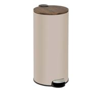 5five - poubelle modern color avec pedale 30l argile et acacia 37,7x29,2x59,5 cm