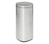 Poubelle de Cuisine Ouverture Pression "Inox" 50L Argent