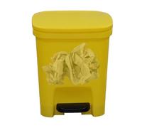 Poubelle de cuisine, poubelle avec couvercle - Poubelle rectangulaire fine avec pédale à fermeture douce - Couvercle de protection contre les odeurs pour poubelle pour une utilisation de l'espace.