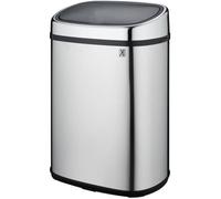 Poubelle de cuisine push - CITY - KITCHEN MOVE - 48 L - Ouverture papillon - Inox avec cerclage