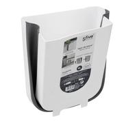Poubelle de Cuisine "Rétractable" 8L Blanc & Gris