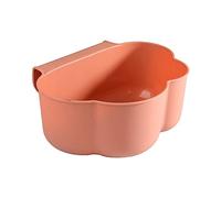 Poubelle de Cuisine Suspendue en Forme de Nuage, Corbeille à Déchets pour Restes de Nourriture et Épluchures de Légumes de Placard, Gadgets de Cuisine, Poubelle en Plastique de Récupération (Pink)