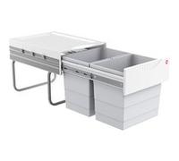Poubelle de cuisine tri sélectif 2 bacs encastrable 40L (18+18) Hailo Raumspar Tandem