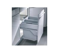 Poubelle de cuisine tri sélectif 2 bacs encastrable 49L (30+19) Hailo Euro Cargo S