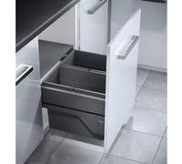HAILO Poubelle de cuisine tri sélectif 2 bacs encastrable 60L (28+28) Cargo