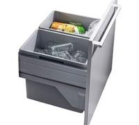 Poubelle de cuisine tri sélectif 2 bacs encastrable 60L (30+30) Hailo Euro Cargo S