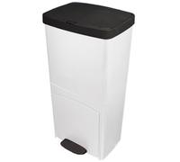 Poubelle de cuisine tri sélectif 70L - PICEA - Double compartiment vertical - Blanc - KITCHEN MOVE