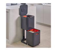 Poubelle de cuisine Tri Sélectif TOTEM Compact Joseph Joseph 40 L Gris Graphite