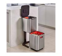 Poubelle de cuisine Tri Sélectif TOTEM Compact Joseph Joseph 40 L Inox
