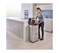 Poubelle de cuisine Tri Sélectif TOTEM Max Joseph Joseph 60 L Inox