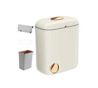 Poubelle de porte d'armoire - Corps en plastique mince avec couvercle, solution de collecte des déchets de confinement des odeurs de 10,24 x 6,3 x 12,6 pouces, conteneur à compost sur armoire | Cuisin