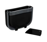 Poubelle de porte Fago 5 litres, collecteur de déchets à suspendre Black Outdoor Kitchen, racleur inclus, fixation sans perçage sur