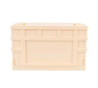Poubelle de Rangement Empilable avec Couvercle, Conteneur D'organisation Durable pour Chambre à Coucher, Bureau, Taille 20L, Pliable avec Roulettes (Petit (18,9x11,81x0,39 pouces))