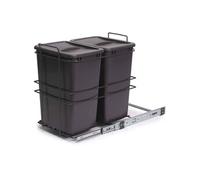 Poubelle de recyclage 2 bacs de 35 L Recycle Gris anthracite G