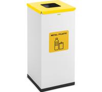ulsonix ULX-GB5 N Poubelle de recyclage blanc 60 L logo emballages recyclables Poubelle tri sélectif Bac de tri sélectif Ensemble de poubelle/bacs