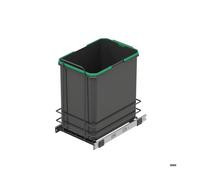 Poubelle de recyclage - EMUCA - Recycle - Fixation au sol - Extraction manuelle - Blanc