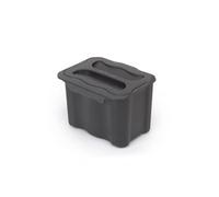 poubelle de recyclage pour suspendre la porte et collecter les déchets Recyclage, 1 x bac de 5 litres, avec couvercle, Plastique gris anthracite